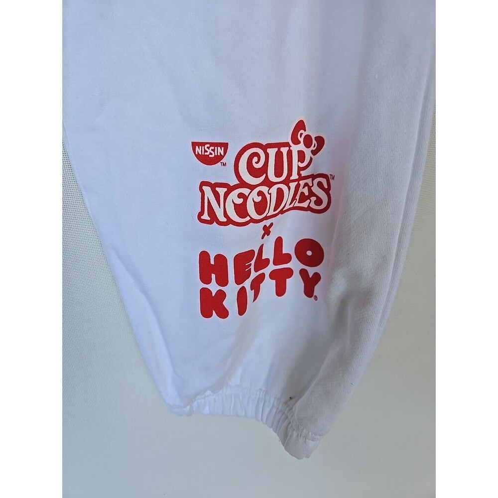 Hello Kitty Collab Nissin Cup Of Noddles Sweatpants Joggers Racing Pants Large - Picture 4 of 8